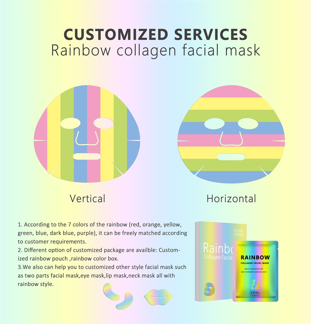 Collagen rainbow face masks Collagen rainbow face masks